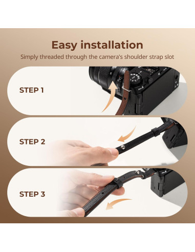 Correa de Cuero Universal SmallRig para Cámara DSLR 100-110cm