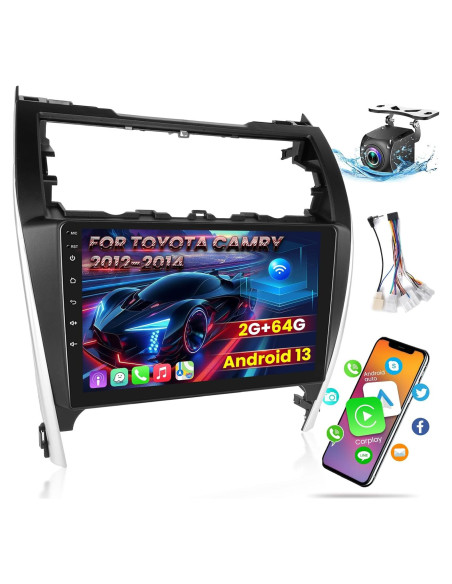 Radio de Coche Android 13 EKAT para Toyota Camry 2012-2014 10.1" Radio de Coche Android 13 EKAT para Toyota Camry 2012-2014 10.1"