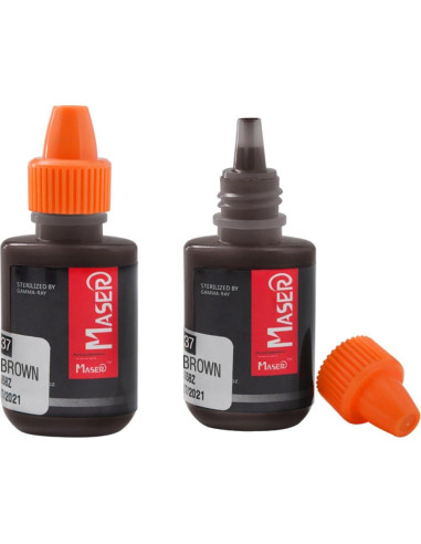 Tinta de Tatuaje Microblading 10ml Negro Marrón Orgánica