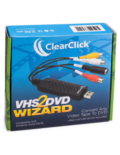Conversor VHS a DVD ClearClick con Capturador USB y Soporte