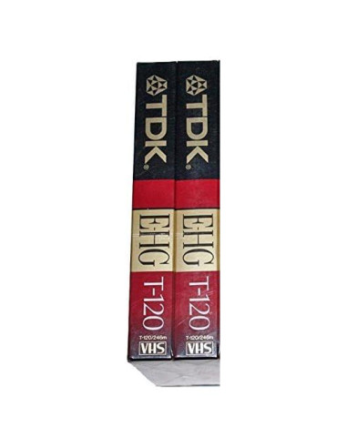 Cintas de video TDK VHS E-HG T-120 alta calidad 2 unidades