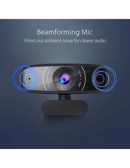 Cámara Web ASUS C3 1080p HD USB - Micrófono Direccional Cámara Web ASUS C3 1080p HD USB - Micrófono Direccional