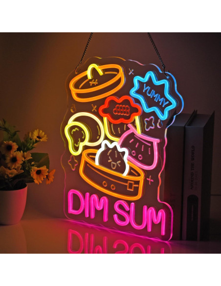 Señal de Neón DIM SUM JULHOVR 38x32 cm USB Regulable Señal de Neón DIM SUM JULHOVR 38x32 cm USB Regulable
