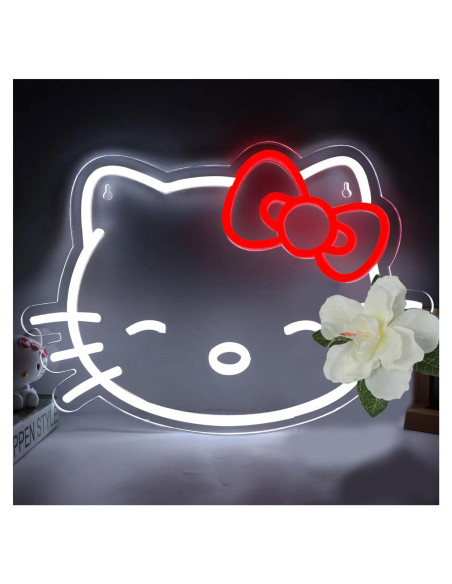 Cartel de Neón Pugna Gato 40.9x29.2cm LED Decoración Cartel de Neón Pugna Gato 40.9x29.2cm LED Decoración