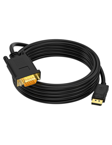 Adaptador DisplayPort a VGA Seefeful 1.83m Full HD 1080P Adaptador DisplayPort a VGA Seefeful 1.83m Full HD 1080P