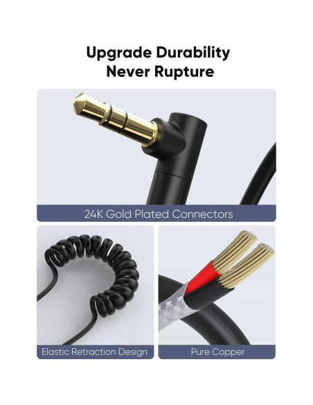 Cable de Micrófono 3.5mm a USB-C CableCreation 0.20-0.48m Cable de Micrófono 3.5mm a USB-C CableCreation 0.20-0.48m