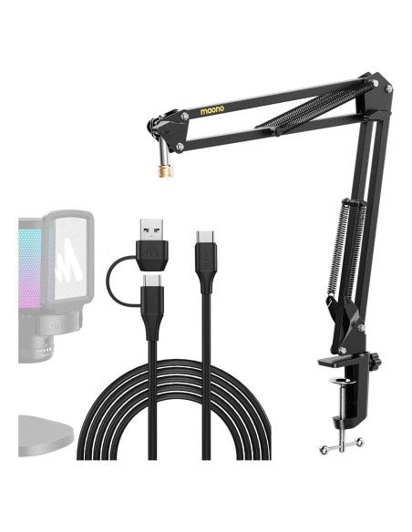 Soporte de Micrófono Articulado MAONO BA20 con Cable USB Soporte de Micrófono Articulado MAONO BA20 con Cable USB