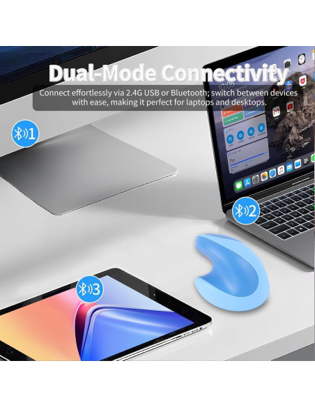 Ratón Vertical Ergonómico Mini KUYHRF Inalámbrico Bluetooth Ratón Vertical Ergonómico Mini KUYHRF Inalámbrico Bluetooth