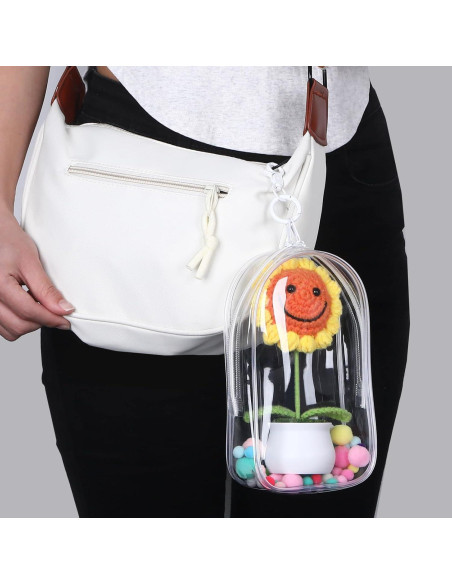 Bolsa de Llavero Transparente Xyulaan con Crema 19.2x11.8cm Bolsa de Llavero Transparente Xyulaan con Crema 19.2x11.8cm