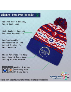 Gorro Pom Pom Unisex Speedy Pros Acrílico Invierno Talla Única 2