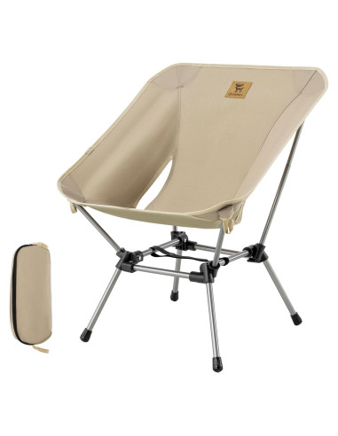 Silla de Camping Plegable QUNATURE Caqui Ultra Liviana 118 kg
