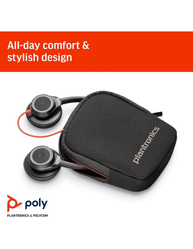 Auricular USB-C Poly Blackwire 7225 Estéreo con ANC - Negro