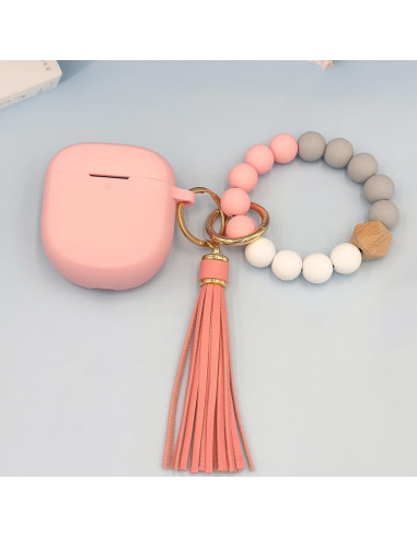 Funda de Silicona Rosa para Bose QuietComfort Earbuds II 2022