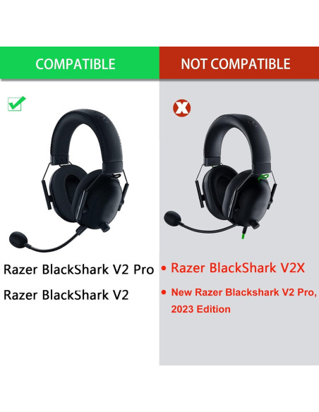 Almohadillas de Gel Enfriamiento defean para Razer BlackShark V2/V2 Pro Almohadillas de Gel Enfriamiento defean para Razer BlackShark V2/V2 Pro