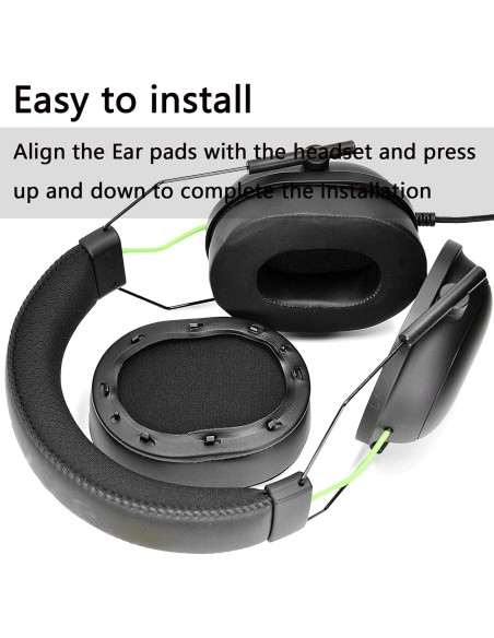Almohadillas de Gel Enfriamiento defean para Razer BlackShark V2/V2 Pro Almohadillas de Gel Enfriamiento defean para Razer BlackShark V2/V2 Pro