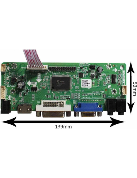 Controlador LCD DVI VGA LCDBOARD 21.5" 23" 27" 1920x1080 Controlador LCD DVI VGA LCDBOARD 21.5" 23" 27" 1920x1080