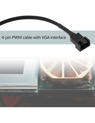 Adaptador PWM 4 Pines Crear Idea 15cm para Ventiladores VGA