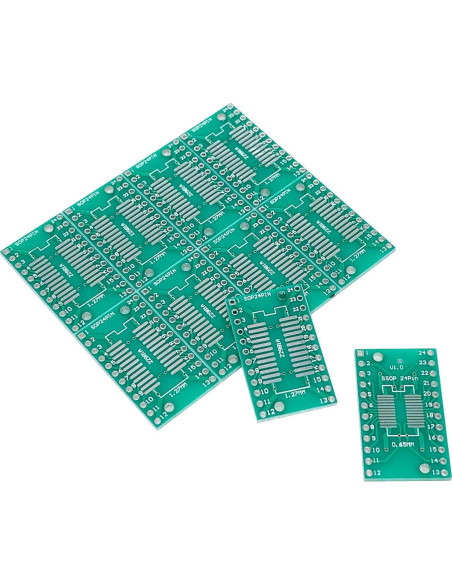 10 Piezas Adaptador Placa SOP24 a DIP Cermant 17.89x30.43mm 10 Piezas Adaptador Placa SOP24 a DIP Cermant 17.89x30.43mm