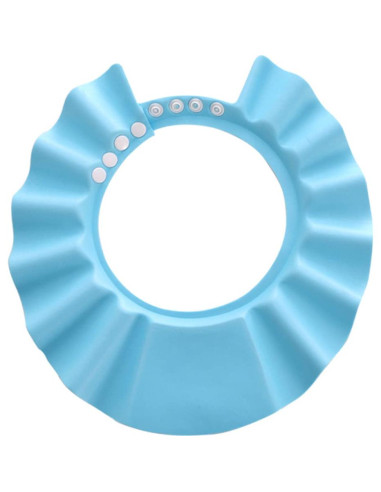 Gorro de Baño para Bebé Porgeel Azul - Visera Ducha 40-55cm