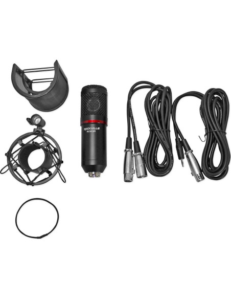 Paquete de Grabación USB-C Focusrite Vocaster Two + 2 Auriculares Rockville PRO-M50 SR + 2 Micrófonos RCM SR Paquete de Grabación USB-C Focusrite Vocaster Two + 2 Auriculares Rockville PRO-M50 SR + 2 Micrófonos RCM SR