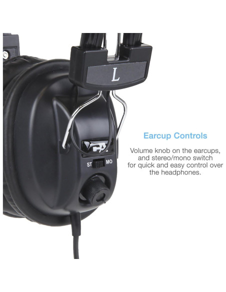 Auriculares Estéreo Cyber Acoustics ACM-500R con Control de Volumen Auriculares Estéreo Cyber Acoustics ACM-500R con Control de Volumen