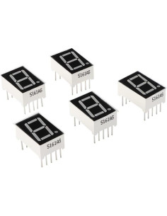 Tubo Digital LED 7 Segmentos 0.56" Rojo 10 Pines Común Ánodo 2