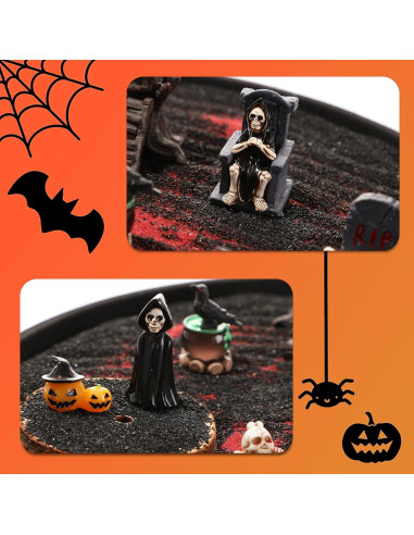 Kit de Jardín Zen Gótico Soferat - 11 Miniaturas Halloween