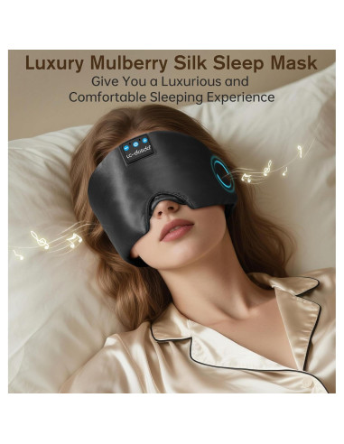 Máscara de Sueño Bluetooth LC-dolida con Ruido Blanco y Seda