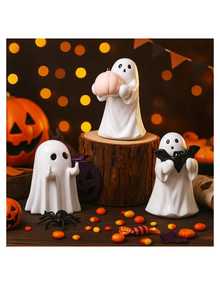 Figuritas de Fantasmas de Halloween Amyhill 3 Pcs Resina Figuritas de Fantasmas de Halloween Amyhill 3 Pcs Resina