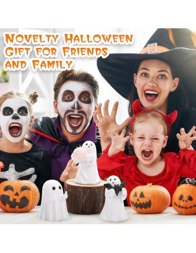 Figuritas de Fantasmas de Halloween Amyhill 3 Pcs Resina