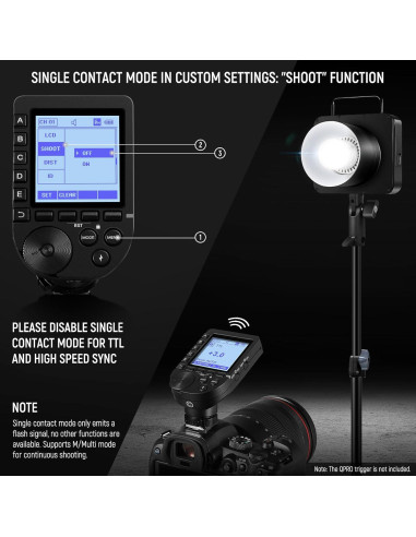 Flash Estroboscópico NEEWER Q4 400Ws con Softbox 26"