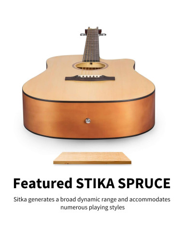 Kit de Guitarra Acústica Donner DAD-140C 41" para Principiantes