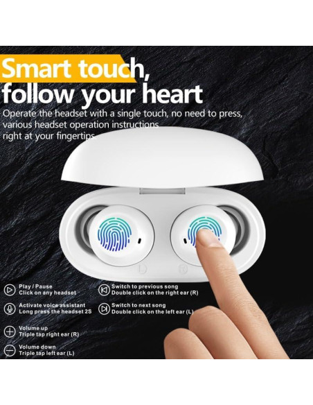 Auriculares Inalámbricos BD&M BD51 Bluetooth 5.3 In-Ear Auriculares Inalámbricos BD&M BD51 Bluetooth 5.3 In-Ear