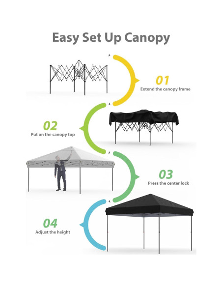 Carpa Plegable GarveeHome 3.05x3.05m Impermeable UV Carpa Plegable GarveeHome 3.05x3.05m Impermeable UV