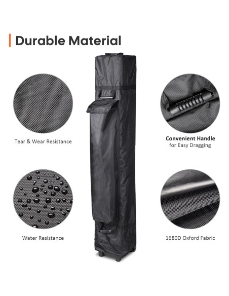 Bolsa de Transporte con Ruedas HeyJiaYu para Canopy 3x3m Bolsa de Transporte con Ruedas HeyJiaYu para Canopy 3x3m
