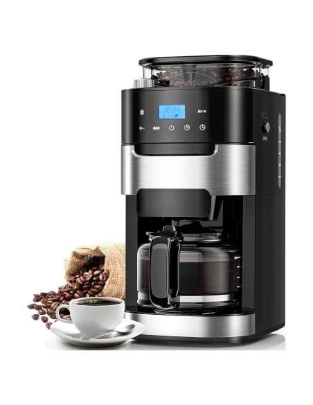 Cafetera de Goteo Electactic 10 Tazas con Molinillo Integrado Cafetera de Goteo Electactic 10 Tazas con Molinillo Integrado