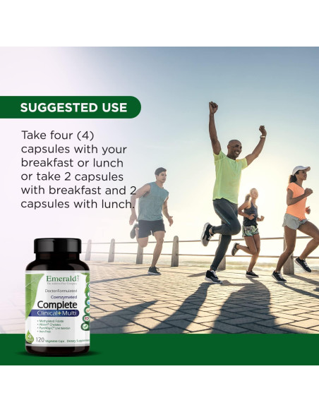 Multivitamínico Completo Emerald Labs - 120 Cápsulas Vegetales Multivitamínico Completo Emerald Labs - 120 Cápsulas Vegetales