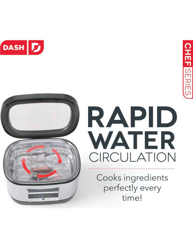 Sous Vide Dash Chef Acero Inoxidable 8.5L Control Táctil