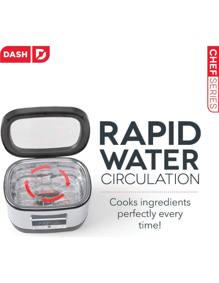 Sous Vide Dash Chef Acero Inoxidable 8.5L Control Táctil Sous Vide Dash Chef Acero Inoxidable 8.5L Control Táctil