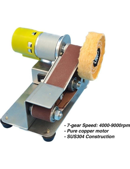 Lijadora de Banda Mini Mefape BS5361 30mm Control Velocidad Lijadora de Banda Mini Mefape BS5361 30mm Control Velocidad