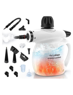 Limpiador a Vapor LABIGO EM-323 13PCS 1050W Blanco y Negro