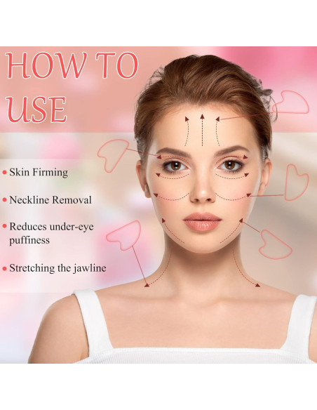 Set 24 Piezas Gua Sha Facial Sherr - Masaje en Colores Set 24 Piezas Gua Sha Facial Sherr - Masaje en Colores