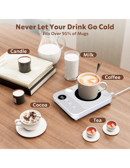Calentador de Tazas Mirchro 36W con Pantalla y Temporizador Calentador de Tazas Mirchro 36W con Pantalla y Temporizador