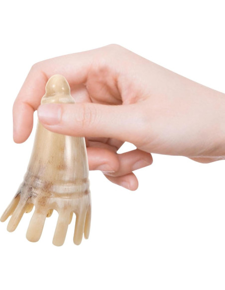 Masajeador de Cuero Cabelludo de Cuerno Ipetboom - Peine Gua Sha Masajeador de Cuero Cabelludo de Cuerno Ipetboom - Peine Gua Sha