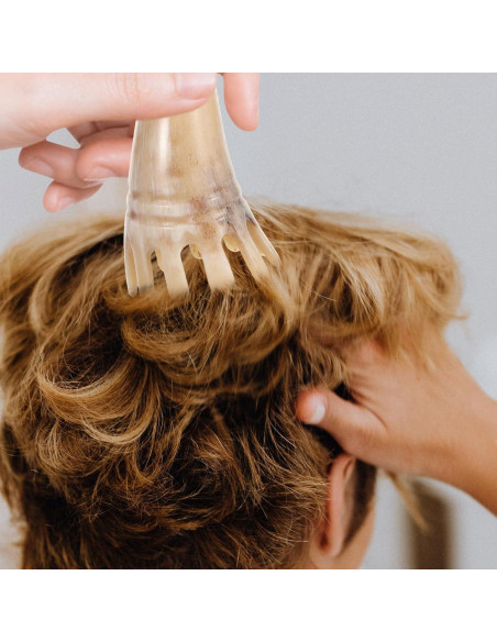 Masajeador de Cuero Cabelludo de Cuerno Ipetboom - Peine Gua Sha Masajeador de Cuero Cabelludo de Cuerno Ipetboom - Peine Gua Sha