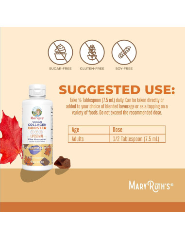 Aumentador de Colágeno Liposomal MaryRuth 224 ml Vegano