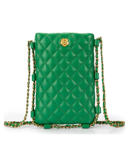 Bolso Cruzado Acolchado Montana West para Mujeres - Verde Bolso Cruzado Acolchado Montana West para Mujeres - Verde