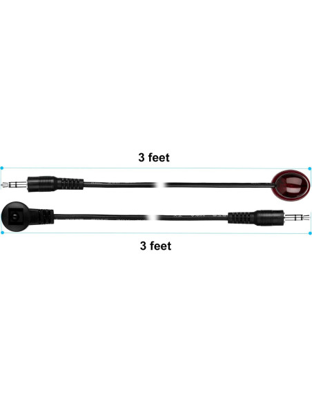 Cable Extensor IR MYPIN 1m Blaster y Receptor Infrarrojo Cable Extensor IR MYPIN 1m Blaster y Receptor Infrarrojo