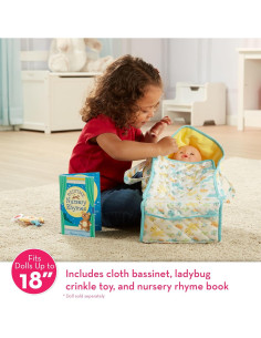 Cuna de Juguete Portátil Melissa & Doug para Muñecas 45.72 cm 2