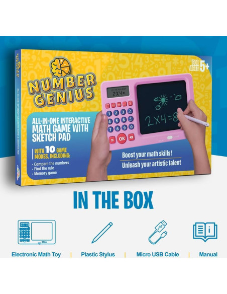 CoolToys Genio de Números - Juego Interactivo Matemáticas Rosa CoolToys Genio de Números - Juego Interactivo Matemáticas Rosa